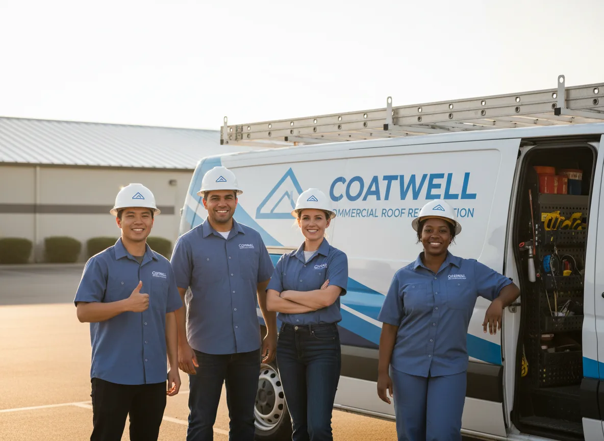 Commercial roof coating company in Equality, AL